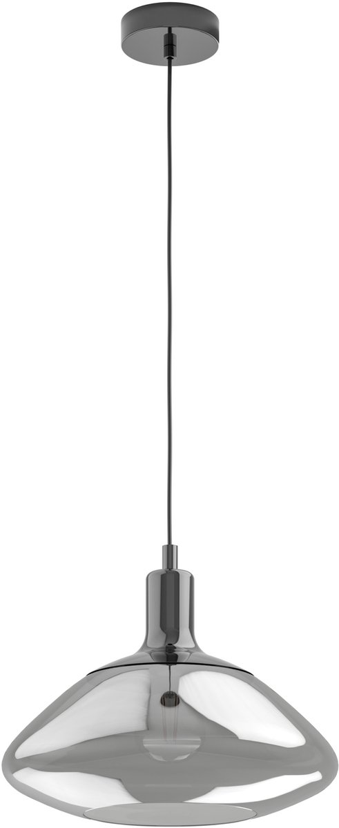 EGLO Torrontes Hanglamp - E27 - Ø 34,5 cm - Nikkel/Zwart
