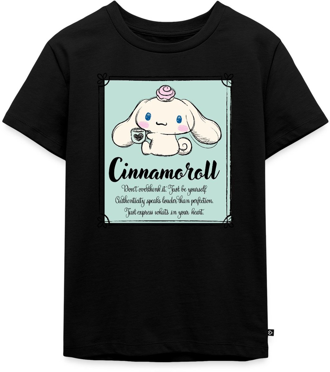 Cinnamoroll Don't Overthink It. Just Be Yourself Premium T Shirt Kinderen