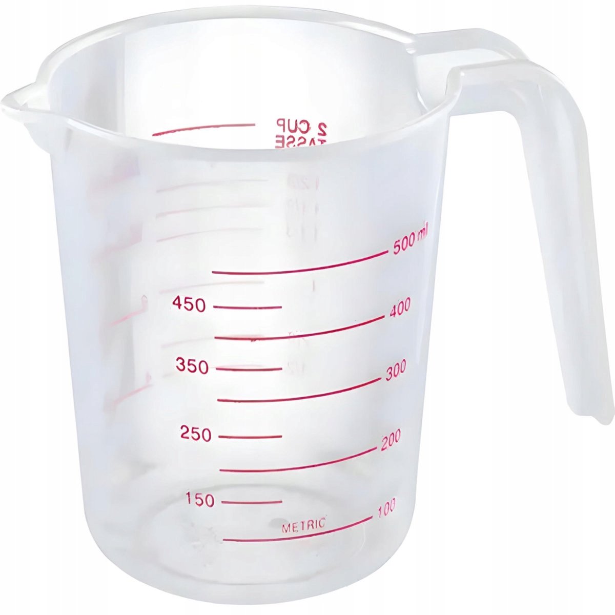 Maatbeker 500 ml met nauwkeurige schaalverdeling voor keuken