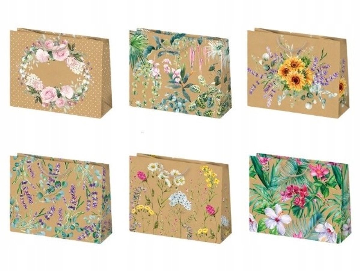 Kraftpapier Cadeautas - 30x10x23 cm - Mixcartridges - 1 stuk