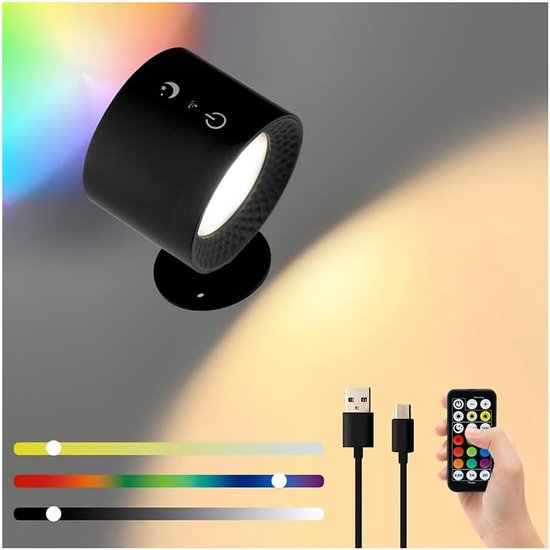 LED-schilderijlamp Magnetische oplaadbare wandlamp for slaapkamer badkamer spiegel fotoverlichting, dimbare LED-wandlamp met afstandsbediening schansen Schilderijlicht voor tentoonstellingskunstwerk(B LED-schilderijlamp Magnetische oplaadbare wandlamp for slaapkamer badkamer spiegel fotoverlichting, dimbare LED-wandlamp met afstandsbediening schansen Schilderijlicht voor tentoonstellingskunstwerk(B
