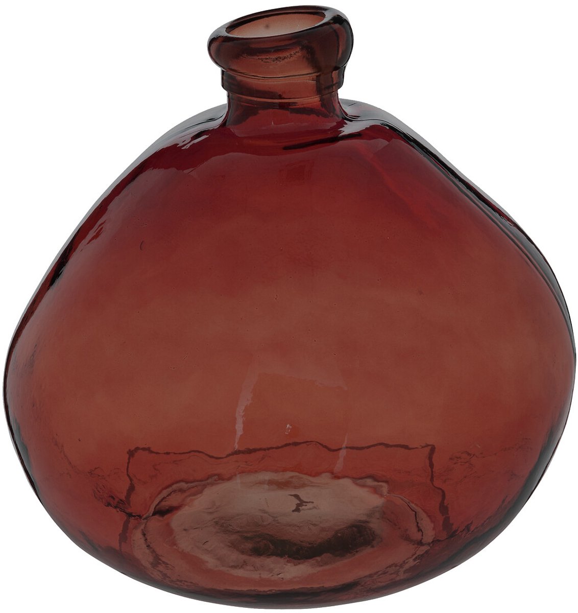Ronde vaas van gerecycled glas ULY, Ø 33 cm