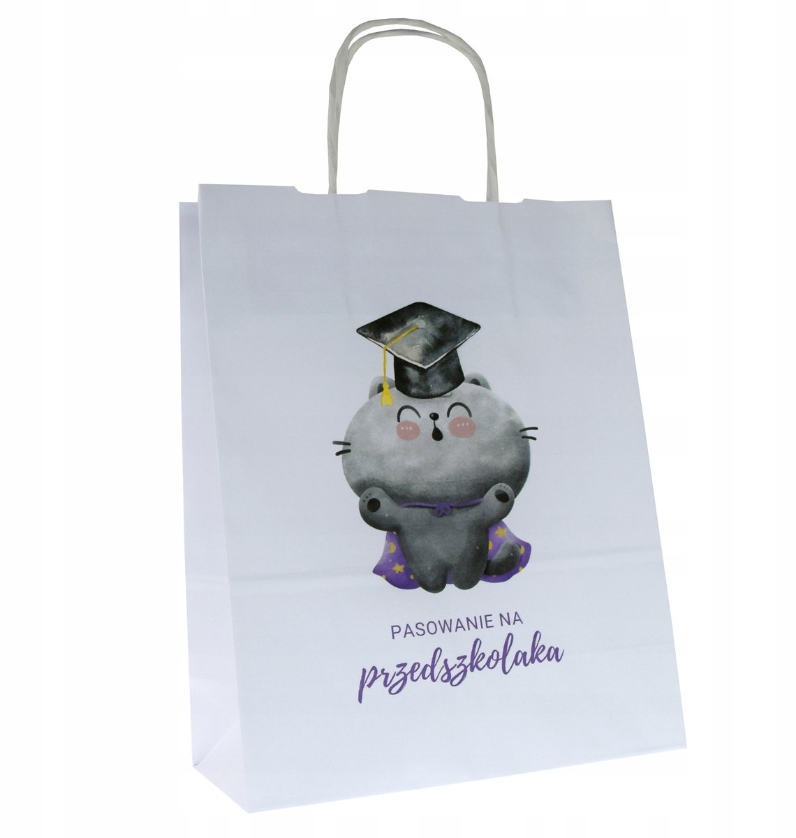 Papieren Cadeautas 24x10x32cm - Katje Thema