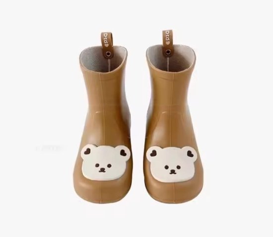 Bottes de pluie - Bottes de pluie pour tout-petits - Bottes de pluie marron - Bottes de pluie pour femmes pour Bottes de pluie pour femmes - Bottes de pluie pour tout-petits - Bottes en PVC - Pointure 22/23 - Filles - Garçons - Imperméables - Bottes