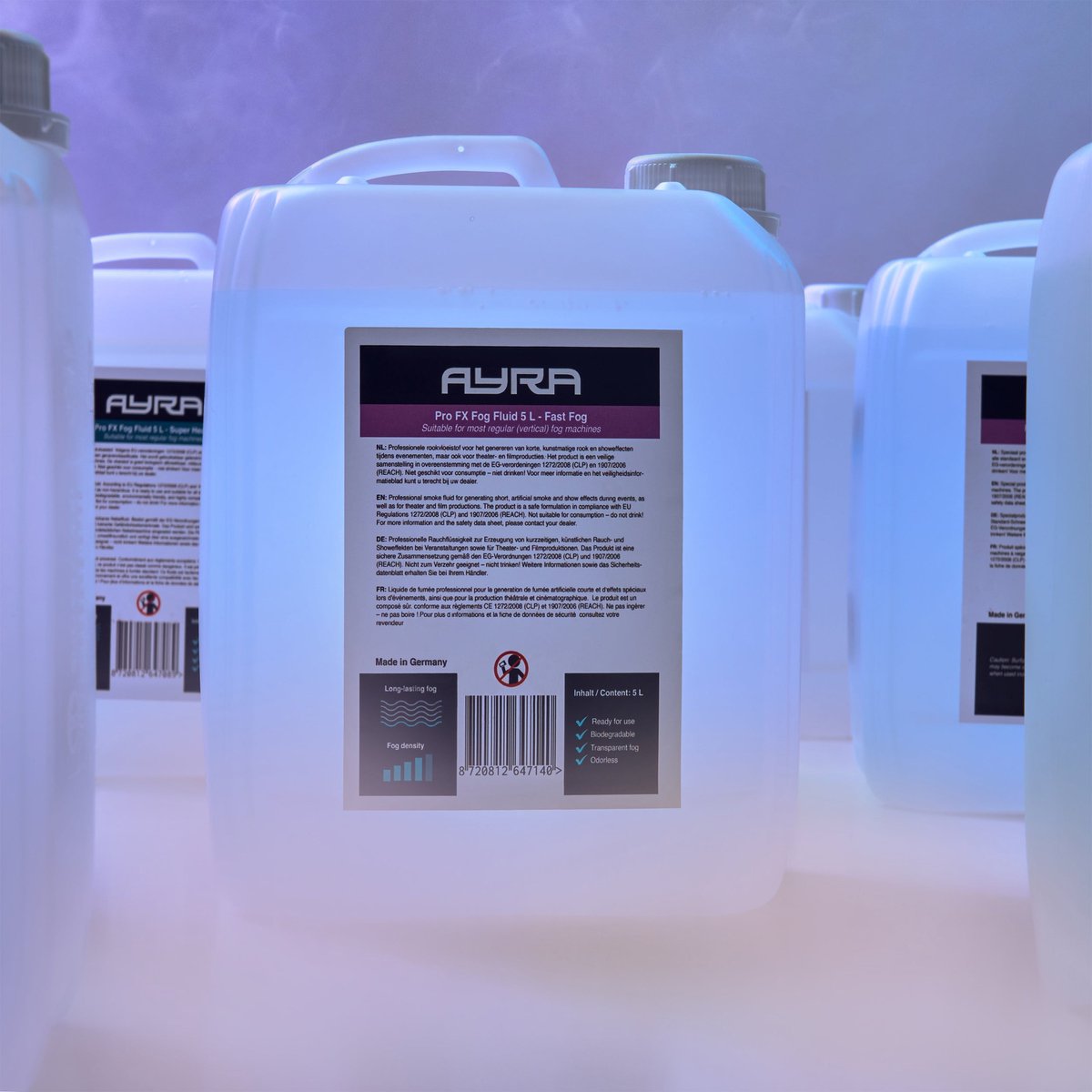 Ayra Pro FX Fast rookmachine vloeistof 5 liter voor CO2 effect