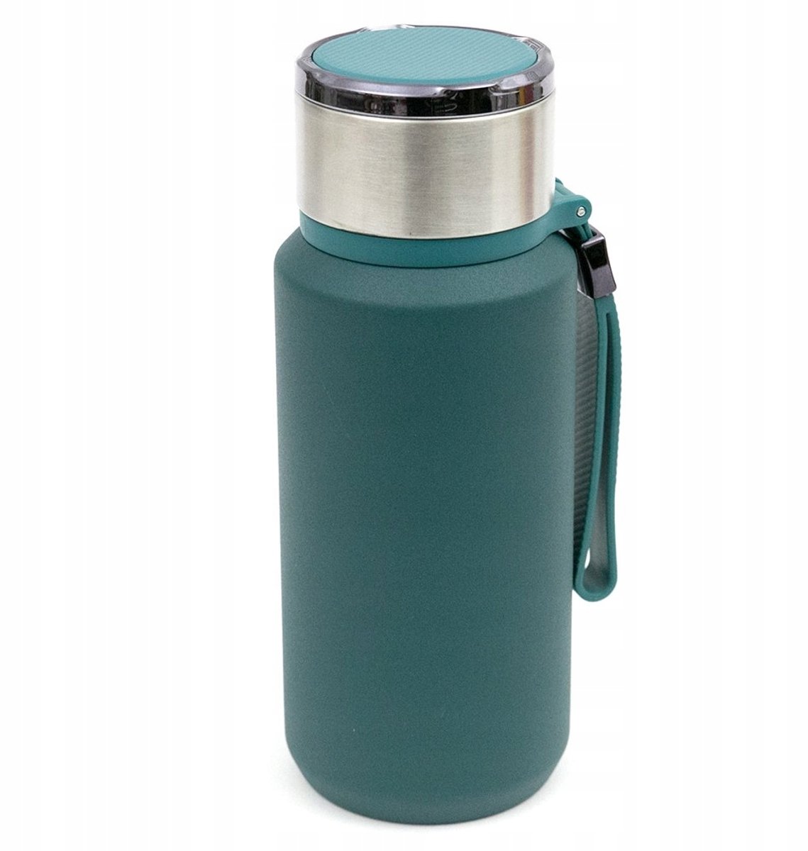 Groene Thermosbeker 650ml met Zeef en Handvat - RVS