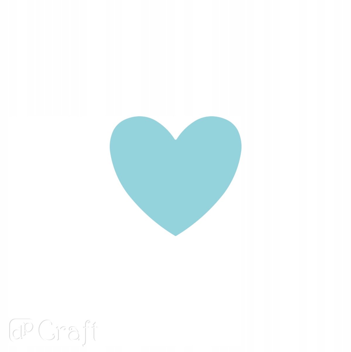 Decoratieve pons 3,8 cm Hart - Ideaal voor papier en schuim