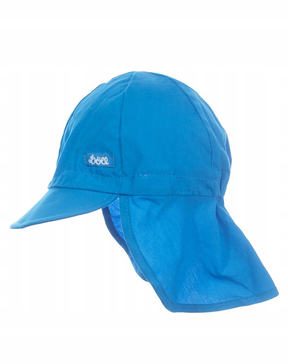 Blauwe Baby Zonnehoed met Nekbescherming - Doll, Maat 49