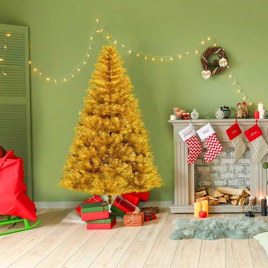 Golden artificial fir tree - 150 cm, with 415 branches