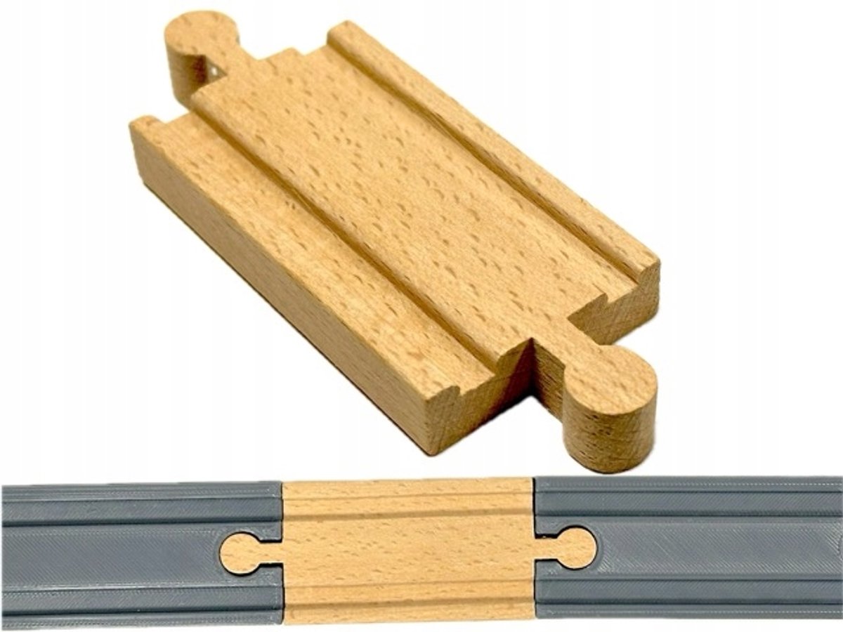 Houten Houten Spooraansluiting Mannelijk/Mannelijk - 7 cm