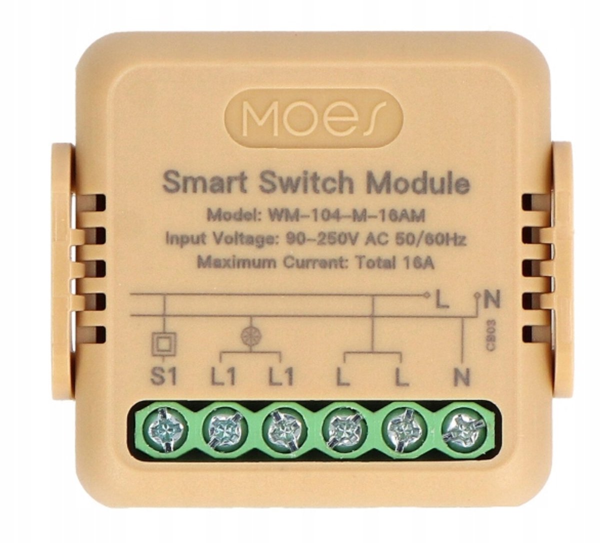 Moes Mini WiFi-relais met Energiemeter - Slimme bediening