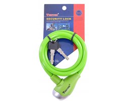 TONYON Fiets Remslot Kabel Groen 10x1200mm - Veilig & Stevig