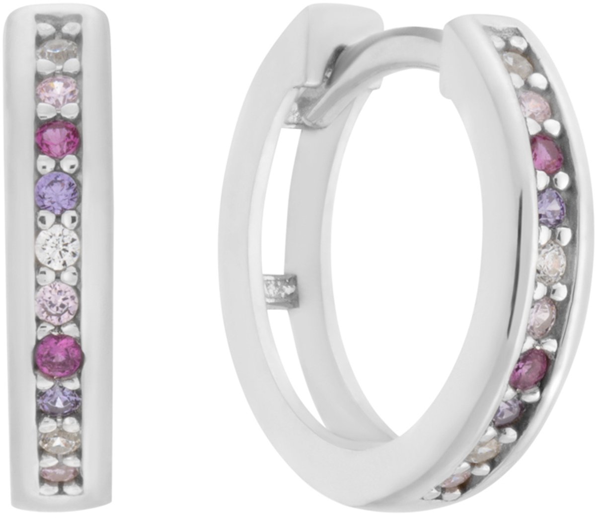 Glow 107.3102.00 Kinder Oorbellen - Oorringen - Sieraad - Voor Kinderen - Zilver - 925 Zilver - 12 mm lang