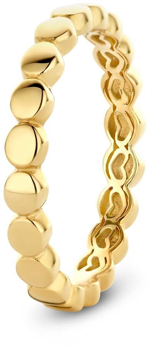 Glow 214.122158 Dames Ring - Minimalistische ring - Sieraad - Goud - Goudkleurig - 925 Zilver - 3 mm breed