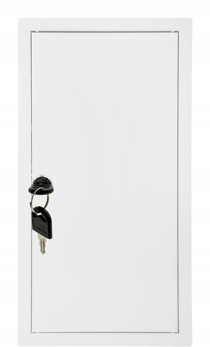 Witte Metalen Revisiedeurtjes 30x60 cm met Sleutel
