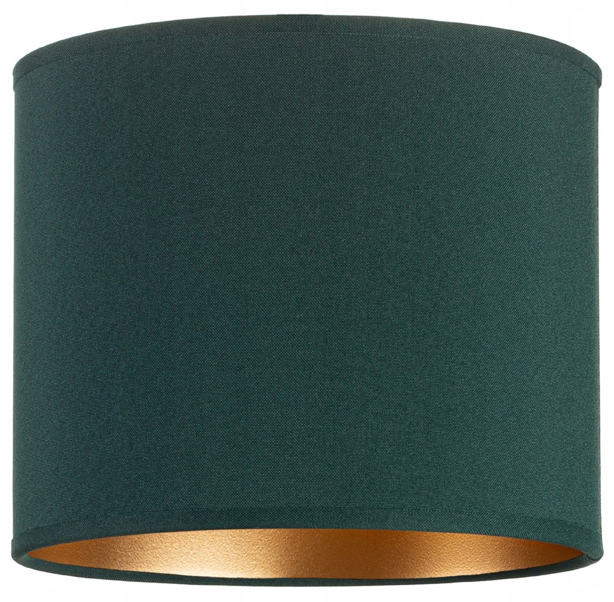 Merkloos Ronde Lampenkap Cilinder 20cm Groen-Goud E27