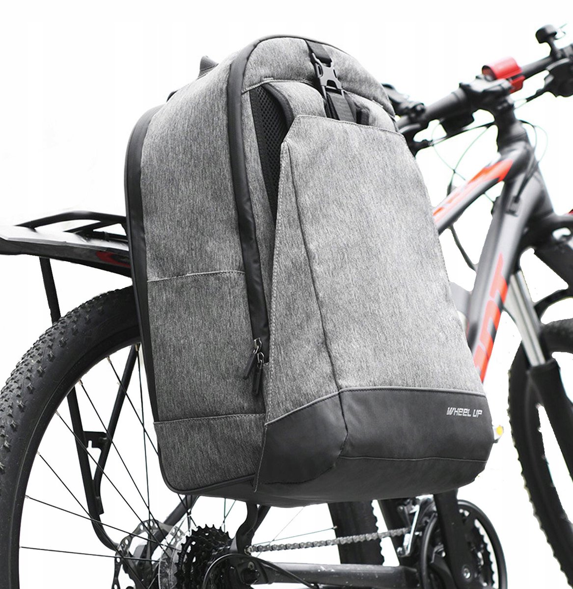 Waterdichte Fietstas Rugzak 2-in-1 - 26L - Grijs