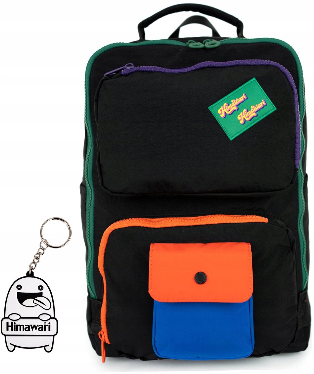 Himawari Retro S Rugzak - Zwart | Stijlvol & Functioneel