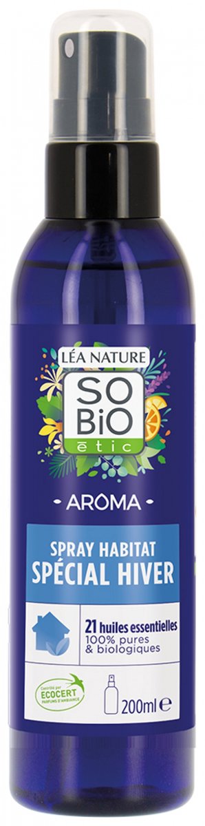 Léa Nature SO BIO étic Aroma Omgevingsspray Speciale Winter 21 Biologische Essentiële Oliën 200 ml
