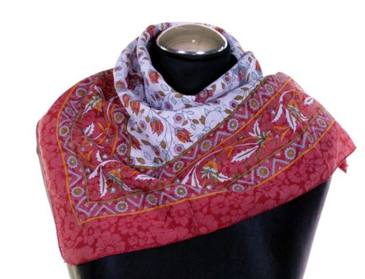 Kleurrijke Dames Sjaal 70x70cm - Lens/Zomer Accessoire