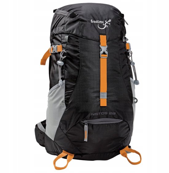 Freetime Nistos 28 Backpack - Zwarte ventilerende wandelrugzak | bol