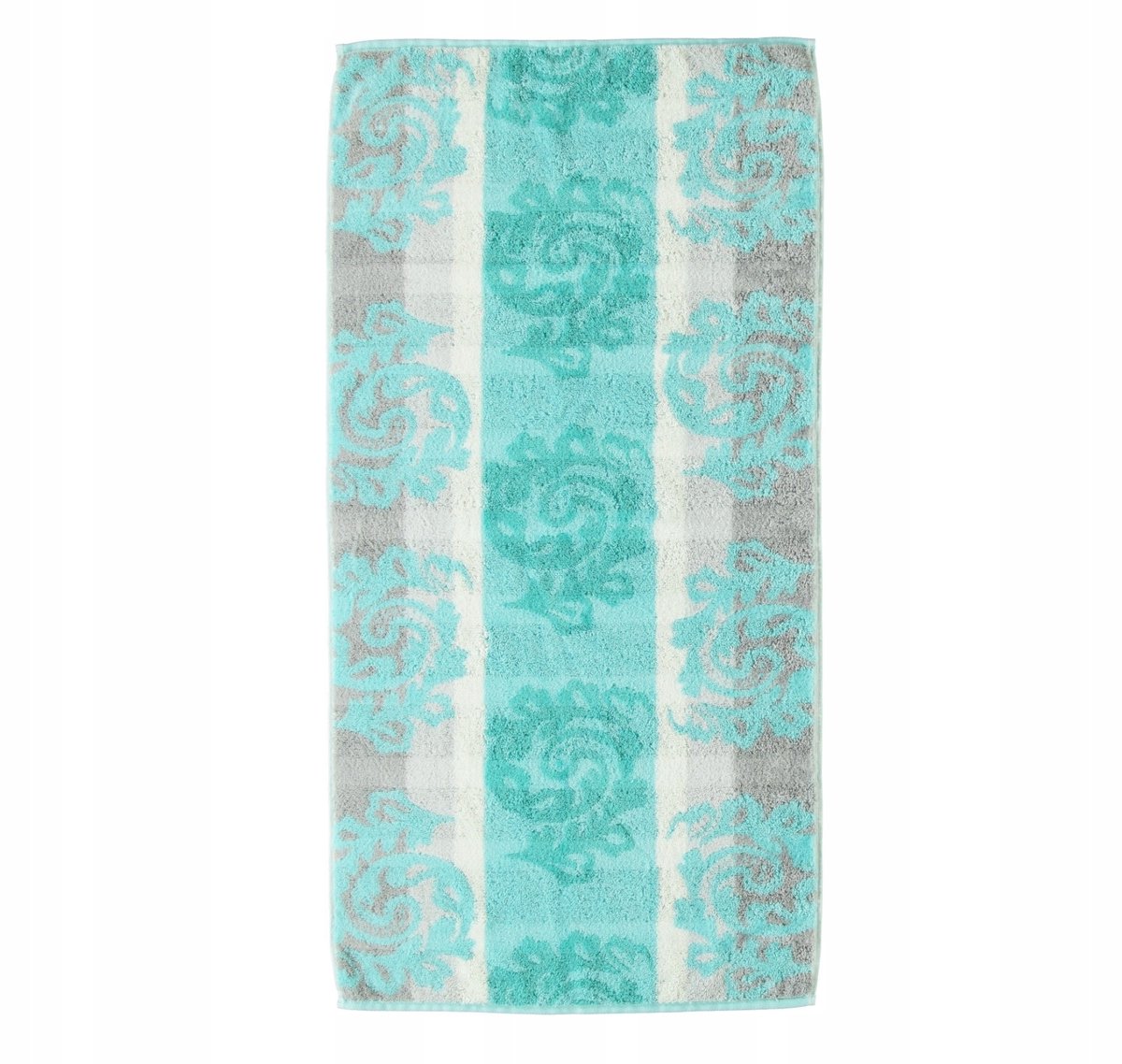 Cawö Cashmere Jacquard Badhanddoek 50x100 cm - Zacht & Absorberend Mintgroen