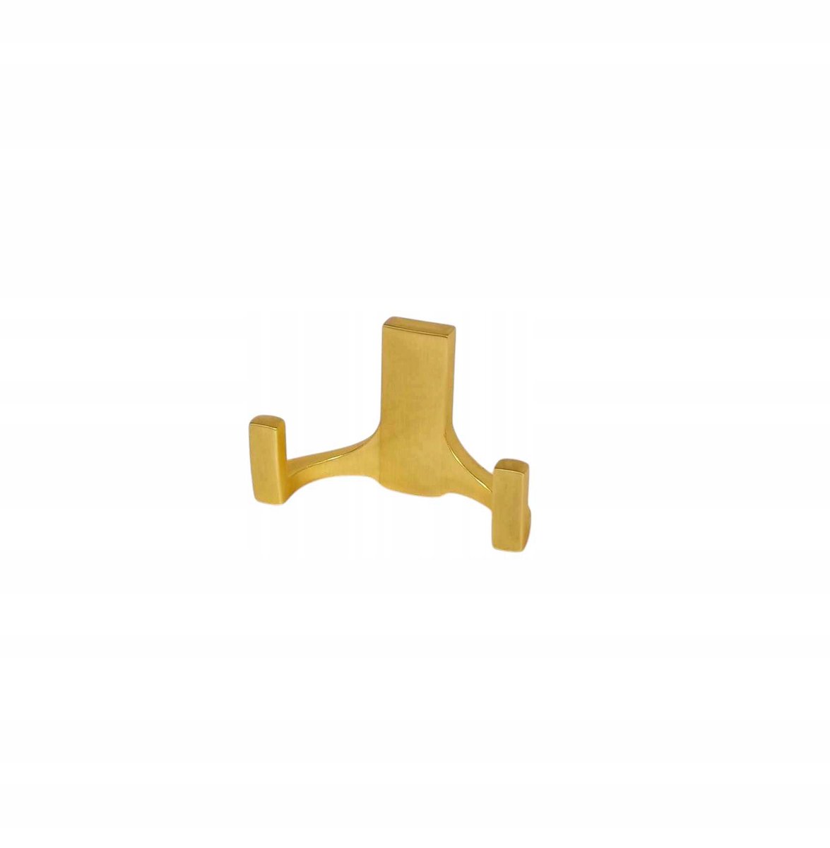 Dubbele Kapstokhaak WM 040 Goud Geborsteld Mat LOFT