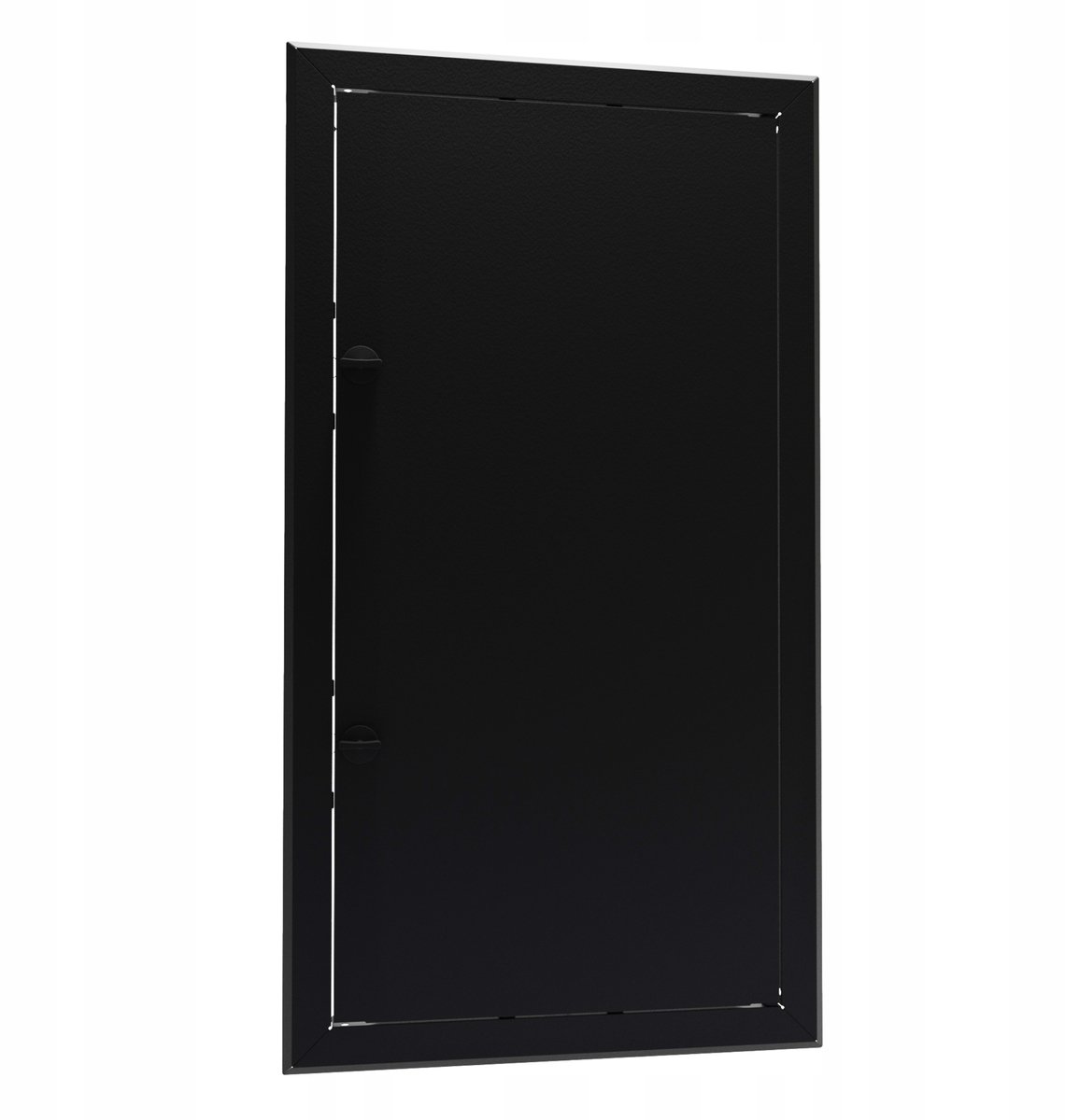 Metalen Luik 60x110 Zwart - Toegangsluik met draaiknop of slot