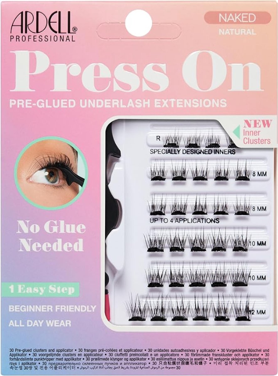 ARDELL Wimpern in Bündeln - Pre-glued Naked Natural - 10–12 mm, 30 Stück