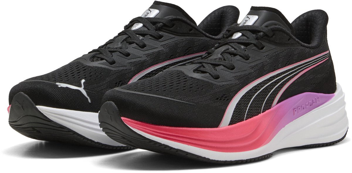 PUMA Darter Pro 2 Unisex Sportschoenen PUMA -Pure -Electric Orchid Zwart