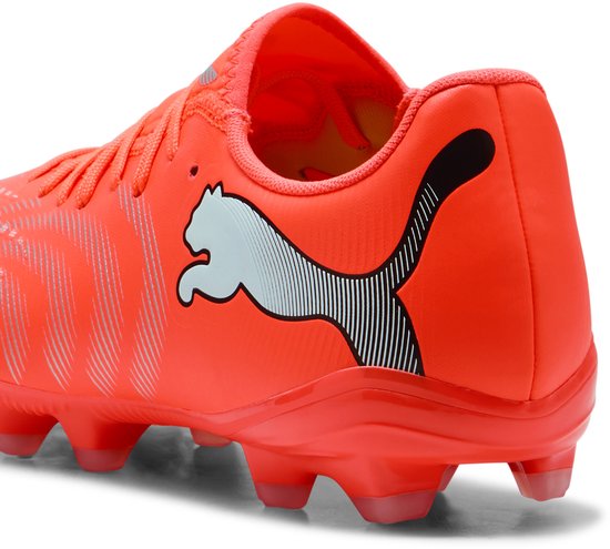 PUMA FUTURE 9 PLAY FG/AG Chaussures de Sport Unisexes - Glowing Red-PUMA White-PUMA Black-PUMA Silver