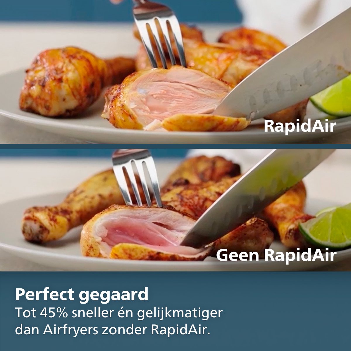 Philips 7000 Series Airfryer - Combi XXL Connected - HD9880/90 - Rapid CombiAir - 8.3L - Tot 6 personen - Met Voedselthermometer — afbeelding 3