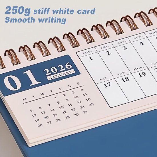 Nekmit Academische jaarlijkse maandelijkse bureau-onderlegger, kalender 2025 -2026, wandkalender voor planning, gelinieerde blokken, zwart