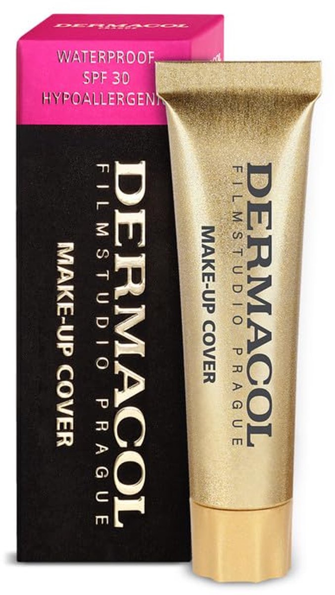 Dermacol Mini Full Coverage Foundation - Waterproof - Compact - SPF 30 - Extreme Dekking - Langdurig en Veilig