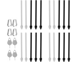 Touch Screen Stylus Vervanging - Nauwkeurige Penpunt - 4-Pack Set Compatibel met Tablets en Smartphones - Zwarte Stylus Refills - Vervanging voor Populaire Modellen - Geschikt voor iPhone en Samsung - Lange Levensduur - Precisie Penpunten.