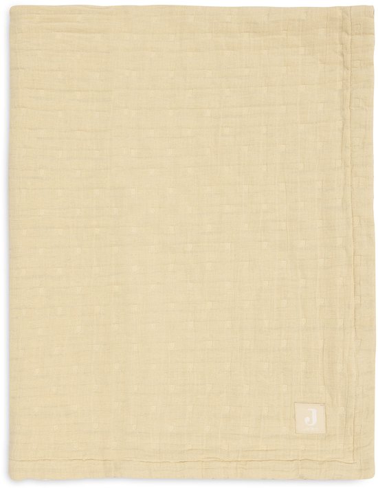 Jollein Baby Couverture Berceau - 75x100cm - Hydrophile - Jacquard - Vanilla