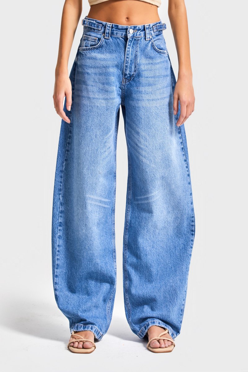 It's Basic - Skater Mid Rise Jeans - Azure
