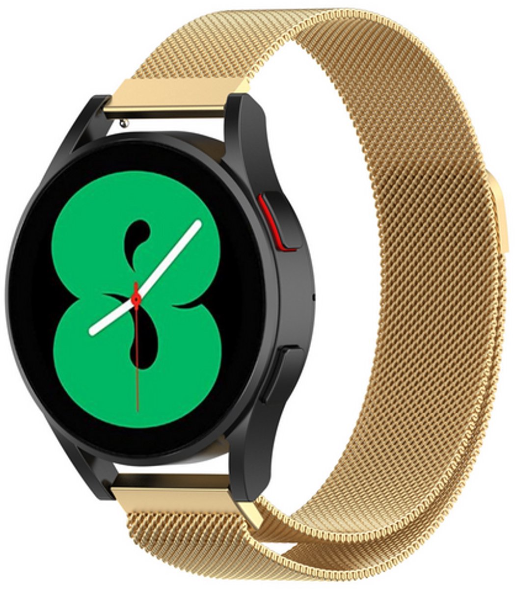 By Qubix - Geschikt voor Xiaomi Watch S4 - 41mm - Milanese bandje - Goud