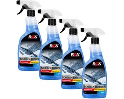 Rox Ruitenontdooier spray - 4x - voor auto - 500 ml - antivries sprays - winter / vorst - autoramen ontdooien