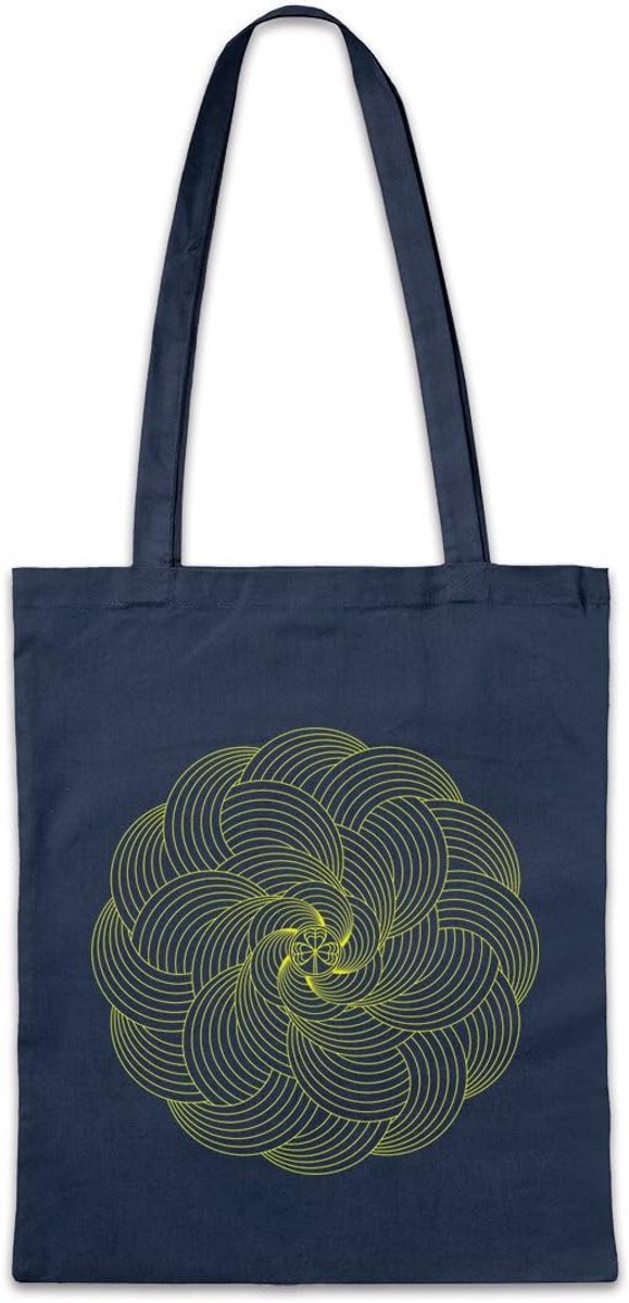 Schoudertas en Boodschappentas met Mandala Print - Duurzame Draagtas