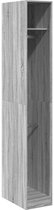 Kledingkast | Opbergkast | Garderobekast 30x50x200 cm bewerkt hout grijs sonoma eikenkleur