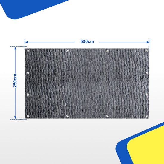 Outdoor tent- en campingmat - Geschikt voor luifel, caravan en camper - Ademend ontwerp, eenvoudig mee te nemen 250x500CM Blauw-grijs van OutDoor — afbeelding 2