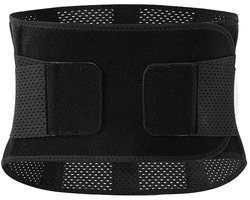 Sport- en fitness heupband, hardloop- en yoga heupband, ademende ondersteunende en vormgevende compressie buikband - (Zwart, S)