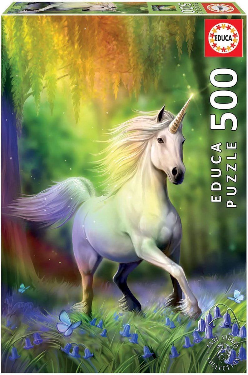 Uitdagende Regenboog Puzzel van 500 Stukjes met Puzzellijm