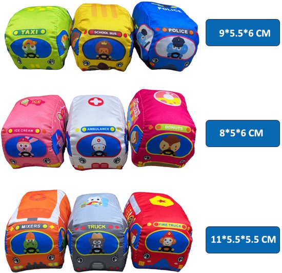 Peluches speelgoed avec tapis de jeu - 10 pièces - speelgoed 1 an - speelgoed 2 ans - speelgoed 3 ans