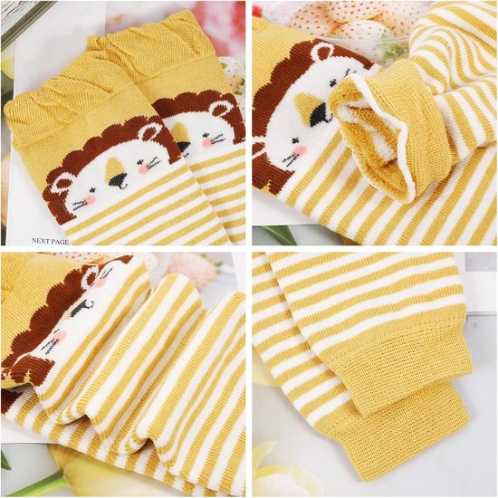 Set van 3 Baby Legwarmer met Dierenprint - Unisex Beenwarmers voor Peuters (0-3 Jaar) — afbeelding 4