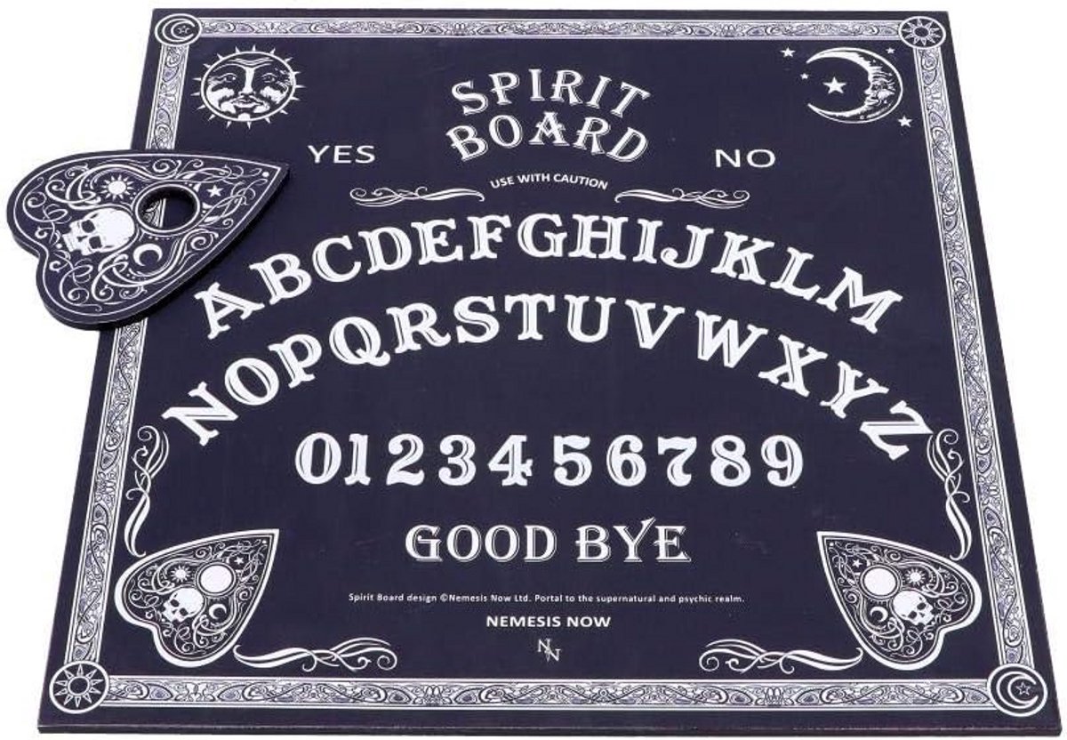 Spiritueel Bord met Plaat en Plank in Zwart en Wit