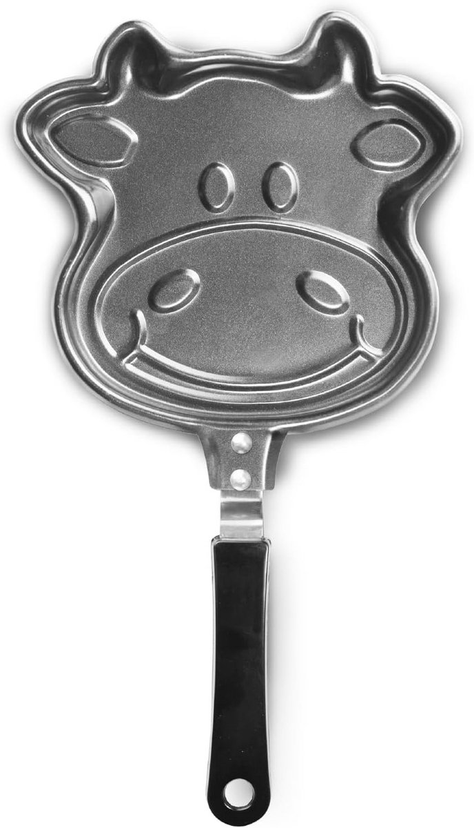 Kleine Koekenpan met Koeienprint voor Inductie en Alle Vuursoorten