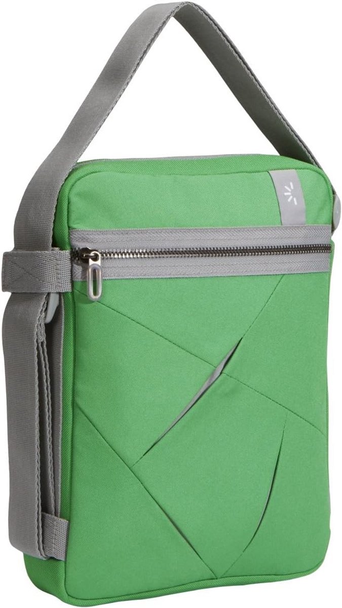 Nylon Netbook Tas Groen/Grijs voor 10.2 inch Laptops en Tablets