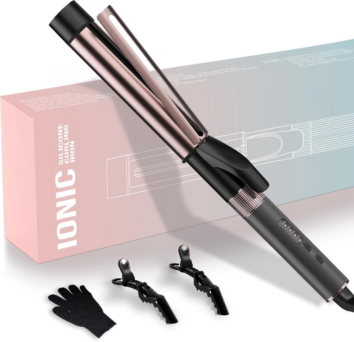 Krultang 32mm met Klem voor Dik en Lang Haar | Inclusief - Krultang - €74,97